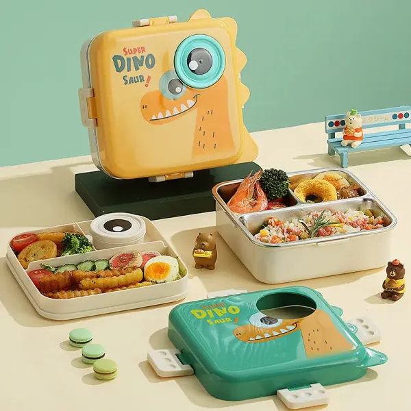 Carnival_Super_Dino_Lunch_Box_1_Layer_Stainless_Steel_Lunch_Box_Comes_with_1_Detachable_Tray,_1_Small_Container_&_1_Spoon_Ideal_for_Kids_BPA