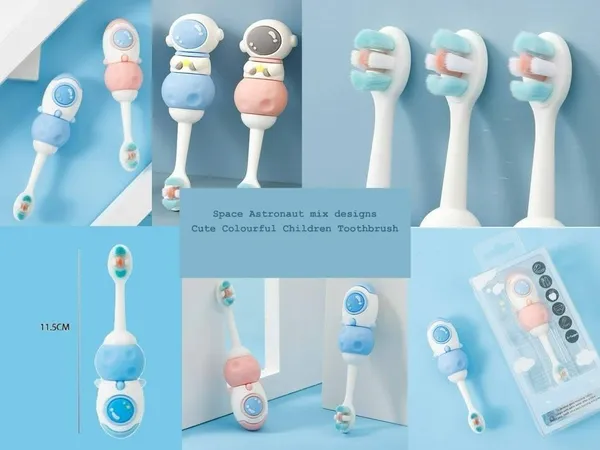Pack_of_2_Cute_3D_Space_Astronaut_Shaped_Microfiber_Soft_Bristles_Toothbrush_with_Travel_Case_for_Kids_Age_2+_Pack_of_1_(Space_Astronaut_Toothbrush)__Multicolor