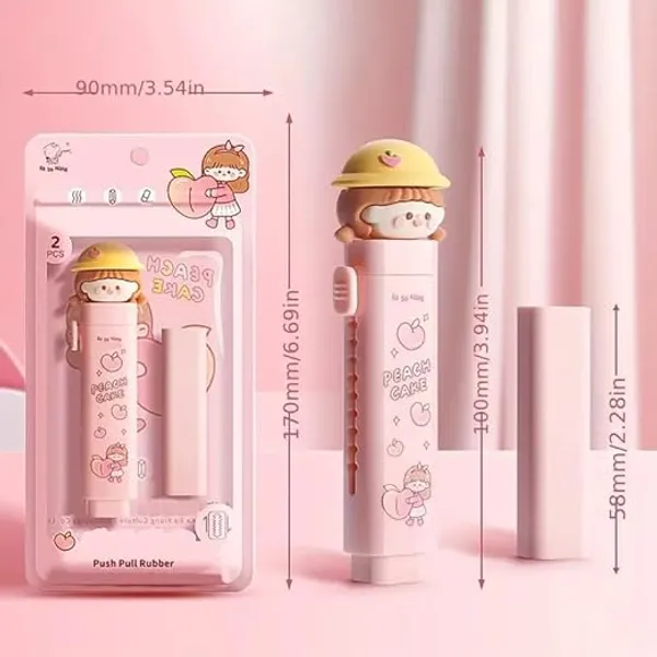 Pack_of_2_Cute_Cartoon_Erasers_|_Retractable_Erasers_for_Strudents_&_Adults_|_Cartoon_Pencil_Eraser_for_Writing_|__Drawing_&_Office_School_Supplies_(Pack_of_1pcs)_(Peach_Cake)