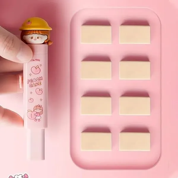 Pack_of_2_Cute_Cartoon_Erasers_|_Retractable_Erasers_for_Strudents_&_Adults_|_Cartoon_Pencil_Eraser_for_Writing_|__Drawing_&_Office_School_Supplies_(Pack_of_1pcs)_(Peach_Cake)