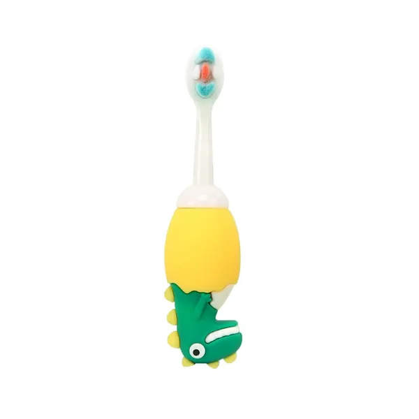 Dino_Brush_Toddler_Manual_Toothbrush_Comfortable_To_Use_Deep_Cleaning_Dense_Bristle_Animal_Design_Funny_Children_Toothbrush_For_Home(Pack_of_2_)