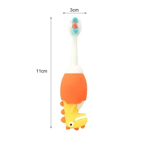 Dino_Brush_Toddler_Manual_Toothbrush_Comfortable_To_Use_Deep_Cleaning_Dense_Bristle_Animal_Design_Funny_Children_Toothbrush_For_Home(Pack_of_2_)