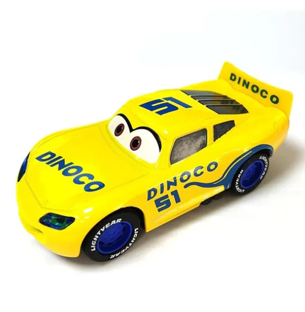 Dinoco_51_Toy_Car_-_Disney_Pixar_Cars_Cruz_Ramirez_Die-Cast_Model,_Pull-Back_Action_Racing_Car_for_Kids,_Yellow_Collectible_Vehicle,_Gift_for_Boys_and_Girls_Multicolor_(_As_per_availability_)