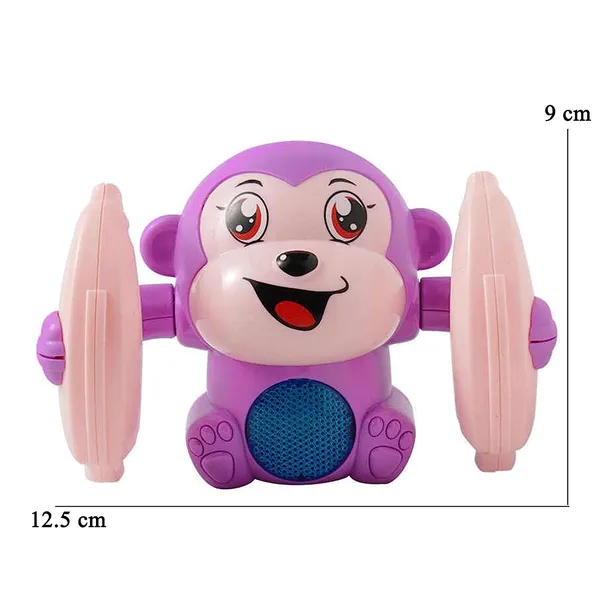 Multicolor_Dancing_Monkey_Musical_Toy__Interactive_Spinning_&_Rolling_Baby_Toy_With_Lights,_Music,_Motion_Sensor_&_Voice_Control__Fun_Learning_Toy_For_Toddlers_&_Kids