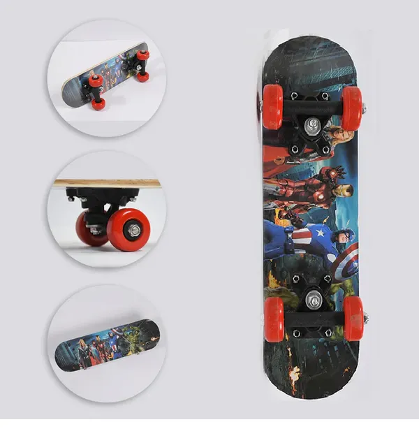 Kids'_Skateboard_24"_x_6"_with_Lightning_Design_|_Beginner-Friendly