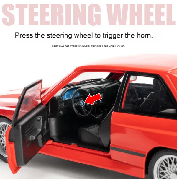 M3_Alloy_Car_Model_–_1:24_Scale_Opening_doors,_hood_&_trunk,_four-wheel_shock_absorber,_front-wheel_steering,_sound_&_lights_(Multicolour)_As_per_availability