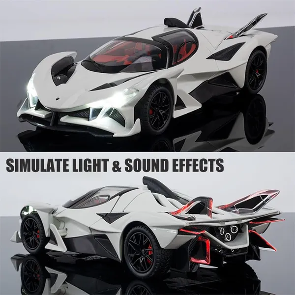 MTG_Metro_Toys_&_Gift_Apollo_EVO_Supercar_|_1:24_Scale_|_Die-cast_Model_Metal_Pull_Back_Toy_car_for_Kids_with_Openable_Doors_&_Light,_Music_Toy_Vehicle_for_Kids_Colors_as_Per_Stock