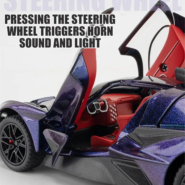 MTG_Metro_Toys_&_Gift_Apollo_EVO_Supercar_|_1:24_Scale_|_Die-cast_Model_Metal_Pull_Back_Toy_car_for_Kids_with_Openable_Doors_&_Light,_Music_Toy_Vehicle_for_Kids_Colors_as_Per_Stock