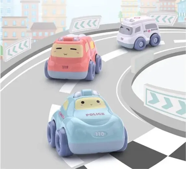 Mini_Multi_Character_Press_Go_&_Pull_Back_Car_For_Kids_with_Light_&_Music_(4pcs)