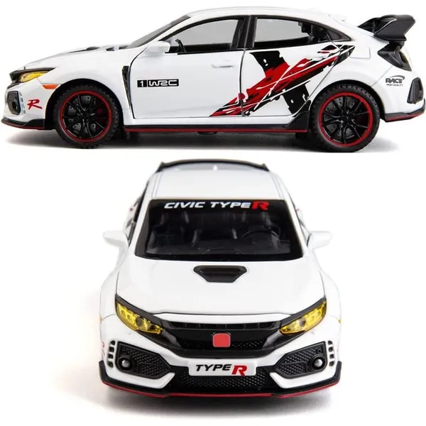 1:32_Diecast_Civic__Metal_Car|_Model_R_Toy_Pull_Back_Car_|_Openable_Doors_with_Light_Sound_for_Kids_Multicolor_(As_per_availability)
