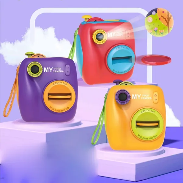 New_Design_Shooting_and_Projection_Multifunctional_Children's_Camera_Fun_Toy_3+_Mini_Camera_(_Multicolour_)