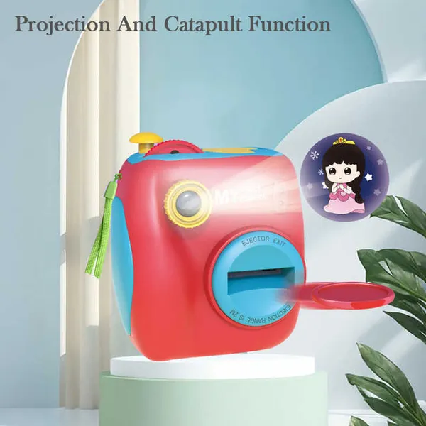 New_Design_Shooting_and_Projection_Multifunctional_Children's_Camera_Fun_Toy_3+_Mini_Camera_(_Multicolour_)