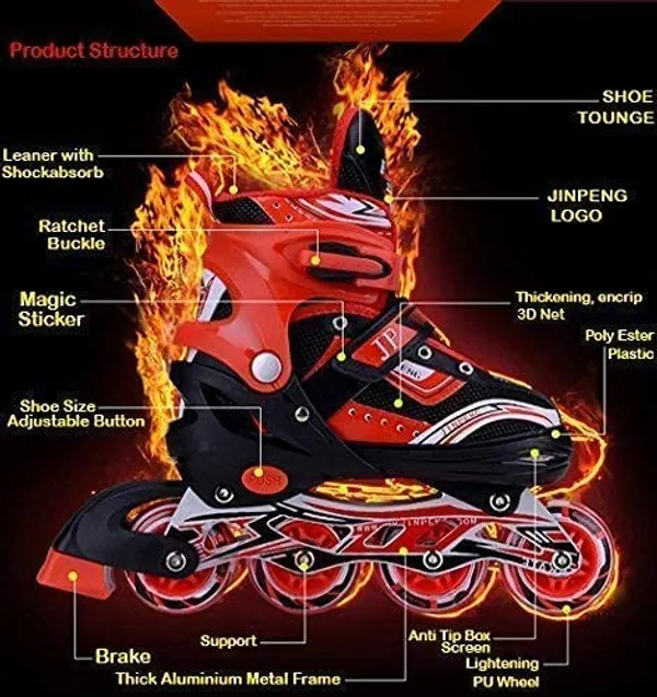 Red_Inline_Skating_With_Led_Light