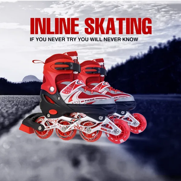 Red_Inline_Skating_With_Led_Light