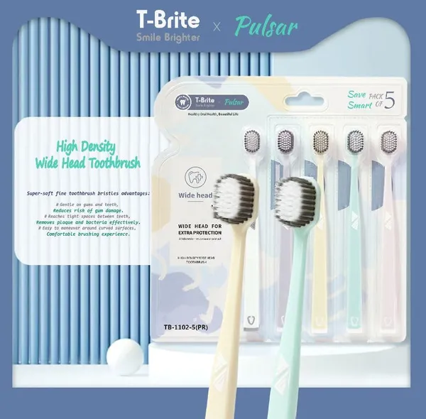 Pulsar_High_Density_Wide_Head_Toothbrush_pack_of_5