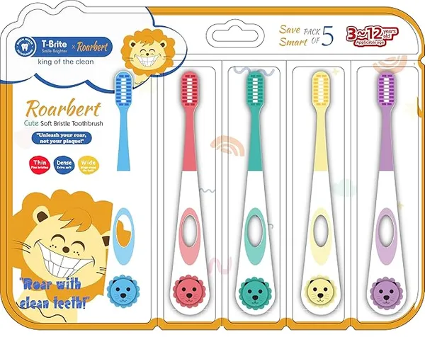 Roarbert_–_king_of_the_clean,_and_designed_especially_for_children_aged_3_to_12_years._The_toothbrushes_feature_fun_animal_(lion-themed)_designs,_soft_bristles,_and_colorful_handles,_making_them_appealing_and_effective_for_kids.