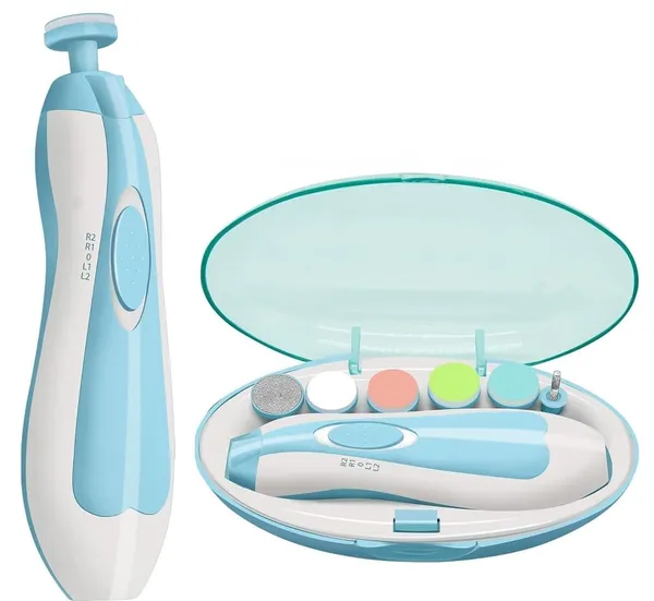 Showell_Electric_Baby_Nail_Trimmer_Set_–_Safe_Nail_Care_Kit_with_6_Grinding_Heads,_Gentle_&_Silent_for_Newborns,_Infants,_and_Toddlers
