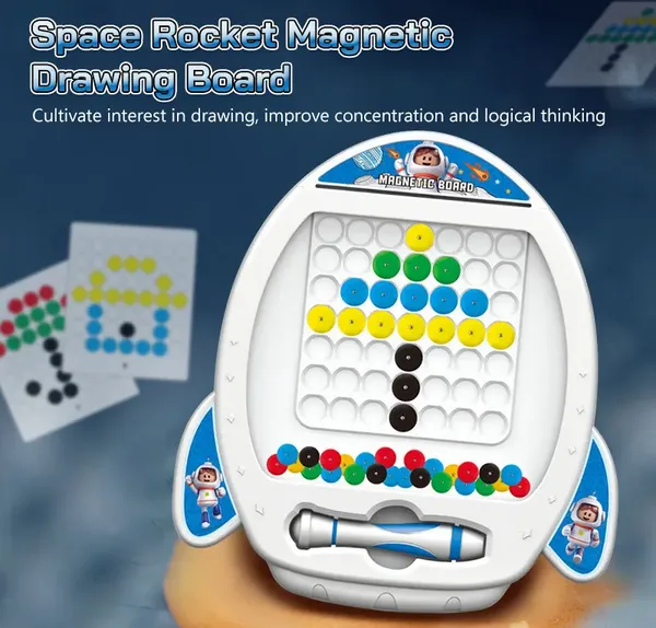 Space_Rocket_Magnetic_Painting_Board_for_Kids_–_Creative_Drawing_Toy_with_Magnetic_Pen_|_STEM_Learning_Toy_|_Ages_3+