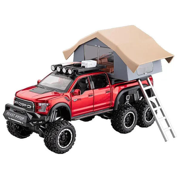 1:24Trucks_for_Boys_Age_4-7_|_F150_Raptor_Diecast_Truck_|_Pull_Back_Pickup_Truck_with_Light_&_Sound_|_Model_F150_with_Sightseeing_Cabin_|_Fun_Truck_Toys_for_Kids_Ages_4-8_Multicolor_(_As_per_availability_)