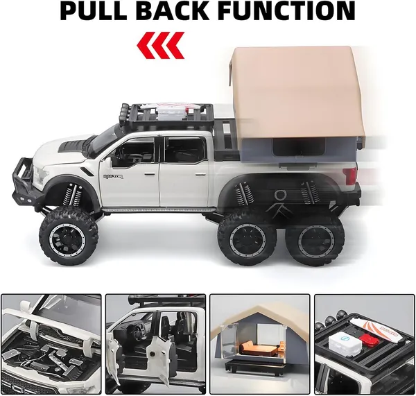 1:24Trucks_for_Boys_Age_4-7_|_F150_Raptor_Diecast_Truck_|_Pull_Back_Pickup_Truck_with_Light_&_Sound_|_Model_F150_with_Sightseeing_Cabin_|_Fun_Truck_Toys_for_Kids_Ages_4-8_Multicolor_(_As_per_availability_)
