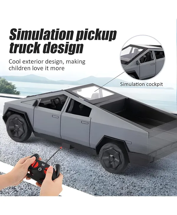 1:14_Scale_Cyber_Truck_Remote_Control_Car_All-Terrain_High_Speed_Racing_Cybertruck_RC_Car_2.4GHz_with_Rechargeable_Battery_for_Boys_5_7_Years_Birthday_Gift_Multicolor_(_As_per_availability_)