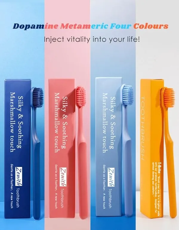 Zenith_Ultra-Soft_Silicone_Toothbrush_–_Dopamine_Color_Series,_Silky_&_Soothing_Marshmallow_Touch,_Gentle_for_Sensitive_Gums_(Pack_of_8)