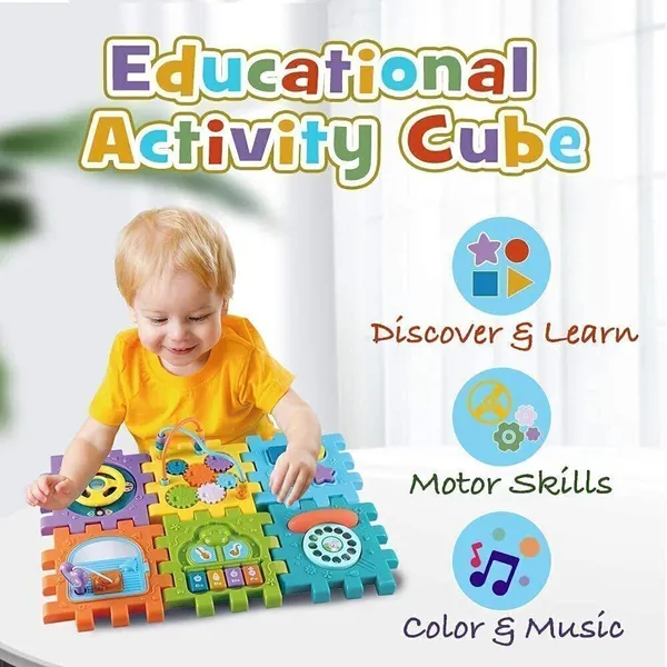 Multicolor_6-In-1_Baby_Activity_Cube__Educational_Learning_Toy_For_Toddlers_18M+_|_Sensory,_Motor_Skills_&_Puzzle_Play