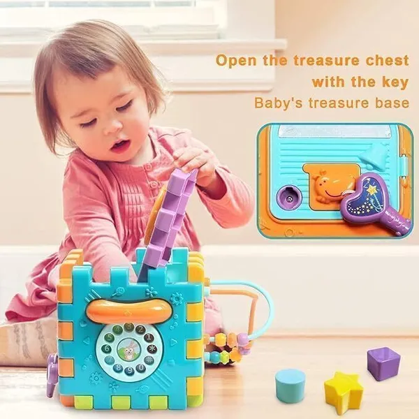 Multicolor_6-In-1_Baby_Activity_Cube__Educational_Learning_Toy_For_Toddlers_18M+_|_Sensory,_Motor_Skills_&_Puzzle_Play