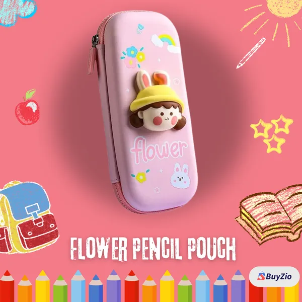 Pink_Kawaii_3D_Eva_Pencil_Case_-_Cute_Hardtop_Zipper_Pouch_For_Kids,_Multipurpose_Stationery_Organizer_For_School_&_Travel_(Flower_Edition)