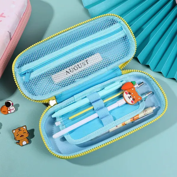 Pink_3D_Bunny_Pencil_Case__Cute_Cartoon_Hardtop_Stationery_Pouch_For_Kids_&_Students