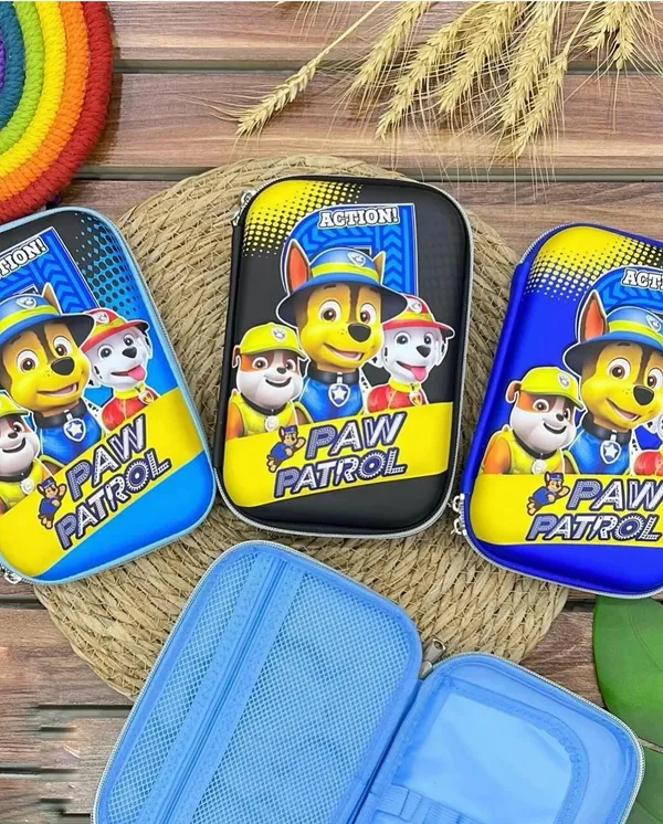Multicolor_Paw_Patrol_Hardtop_Pencil_Case_For_Kids_-_Large_Capacity_School_Stationery_Organizer_-_Durable_Eva_Zipper_Pouch_For_Boys_&_Girls