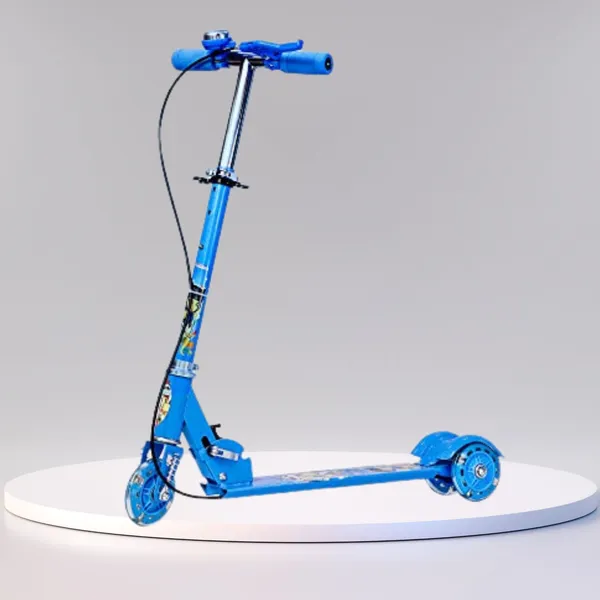 Blue_Turboglide_X1_Led_Kick_Scooter__Foldable,_Sturdy_Metal_Frame,_Light-Up_Wheels