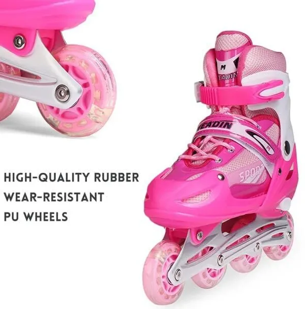 Pink_Adjustable_Inline_Skates_For_Adults_&_Teens__High-Performance_Roller_Blades_(Eu_39-42)