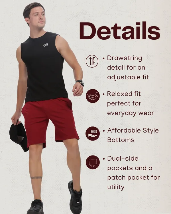 Mulberry_Red_Everyday_Shorts_For_Men
