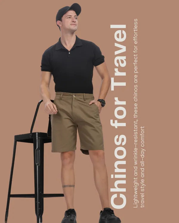 Olive_Brown_Cotton_Chino_Regular_Fit_Shorts_For_Men