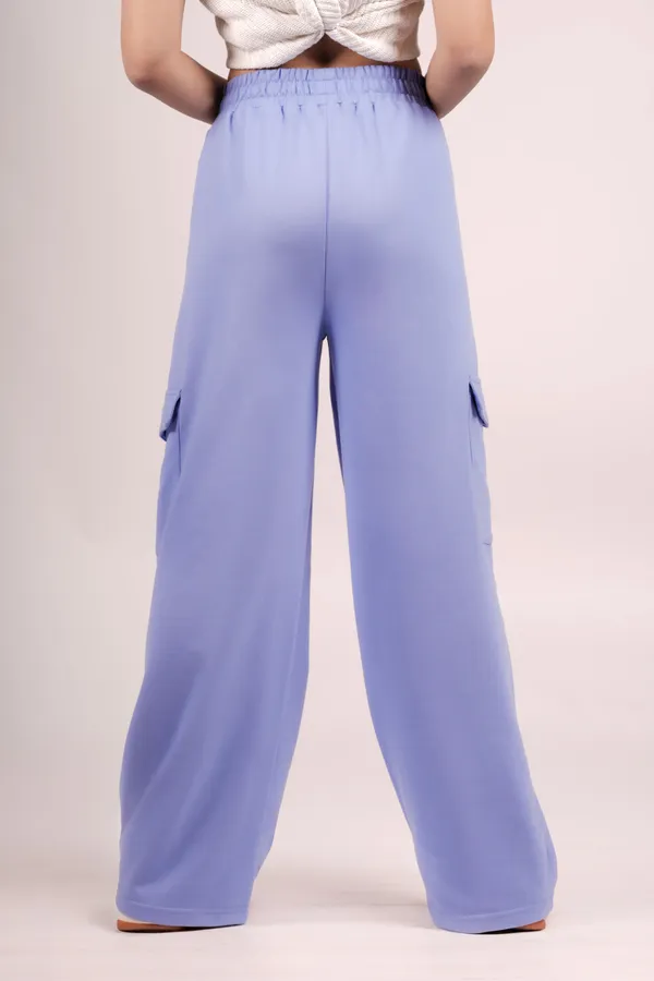 Blue_Cornflower_Wide_Leg_Cargos_For_Women