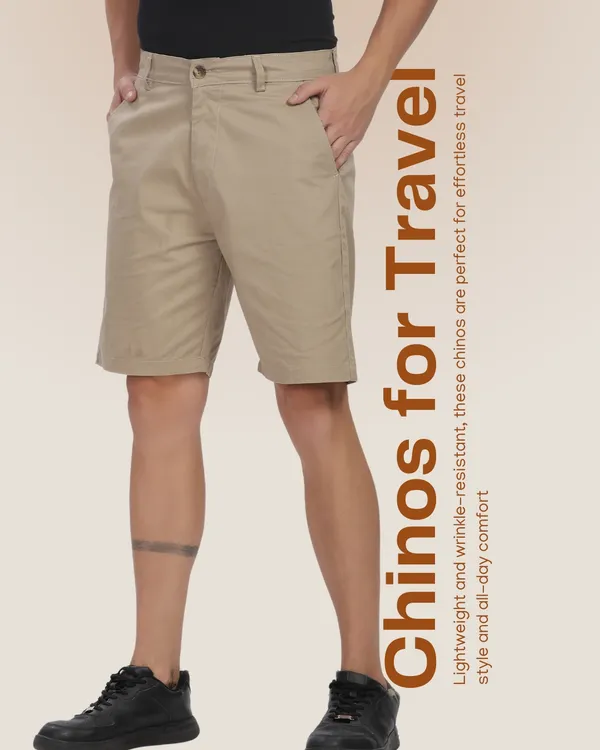 Beige_Cotton_Chino_Regular_Fit_Shorts_For_Men