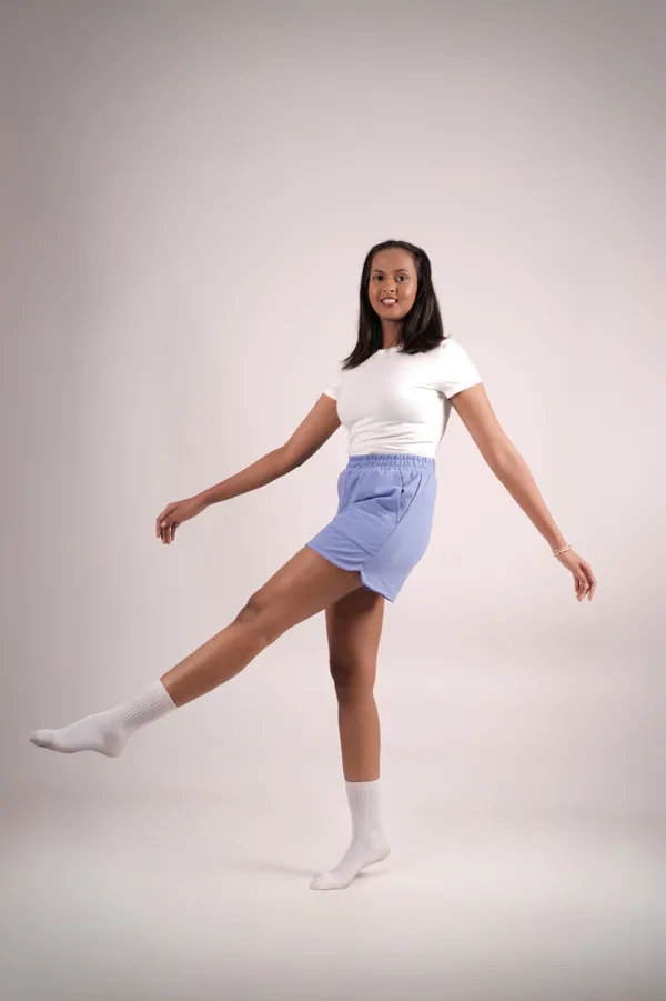Blue_Cornflower_Everyday_Shorts_For_Women