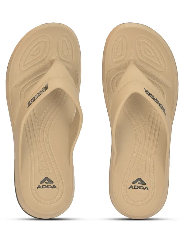 Beige_&_Black_Lightweight_Trendy_Design_EVA_Solid_Thong_Flip-Flop_For_Men
