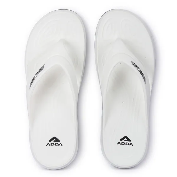 White_&_Black_Lightweight_Trendy_Design_EVA_Solid_Thong_Flip-Flop_For_Men