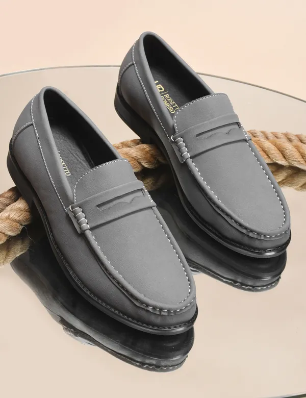 Rosetto_Romero_Charls_Suede_Loafers_Grey_For_Men