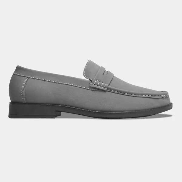 Rosetto_Romero_Charls_Suede_Loafers_Grey_For_Men