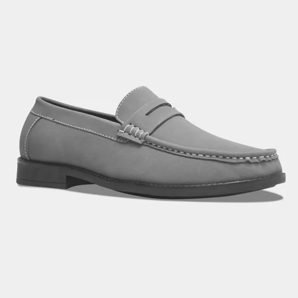 Rosetto_Romero_Charls_Suede_Loafers_Grey_For_Men