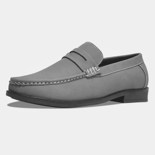 Rosetto_Romero_Charls_Suede_Loafers_Grey_For_Men
