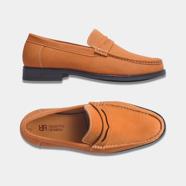 Rosetto_Romero_Charls_Suede_Loafers_Tan_For_Men