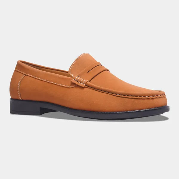 Rosetto_Romero_Charls_Suede_Loafers_Tan_For_Men