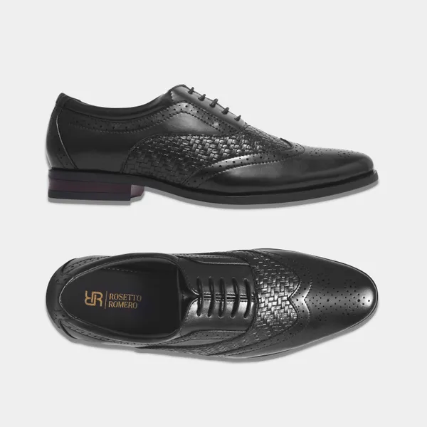 Rosetto_Romero_Cruse_Sophisticated_&_Black_Stylish_Lace-Up_Brogue_Shoes_For