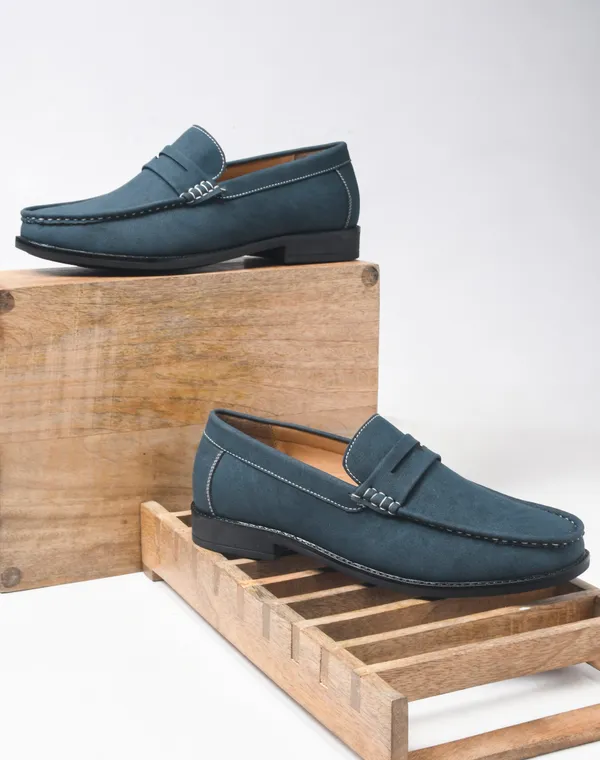 Rosetto_Romero_Charls_Suede_Loafers_Blue_For_Men
