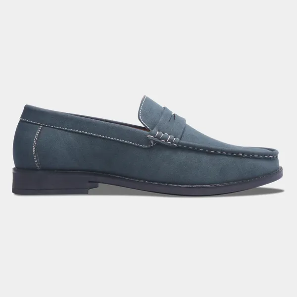 Rosetto_Romero_Charls_Suede_Loafers_Blue_For_Men