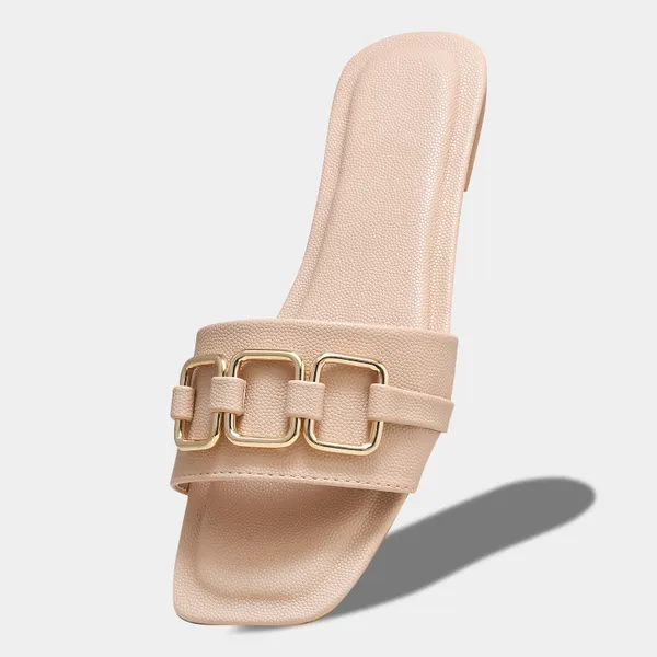 Peek_Poise_Beige_Premium_Women_Flats